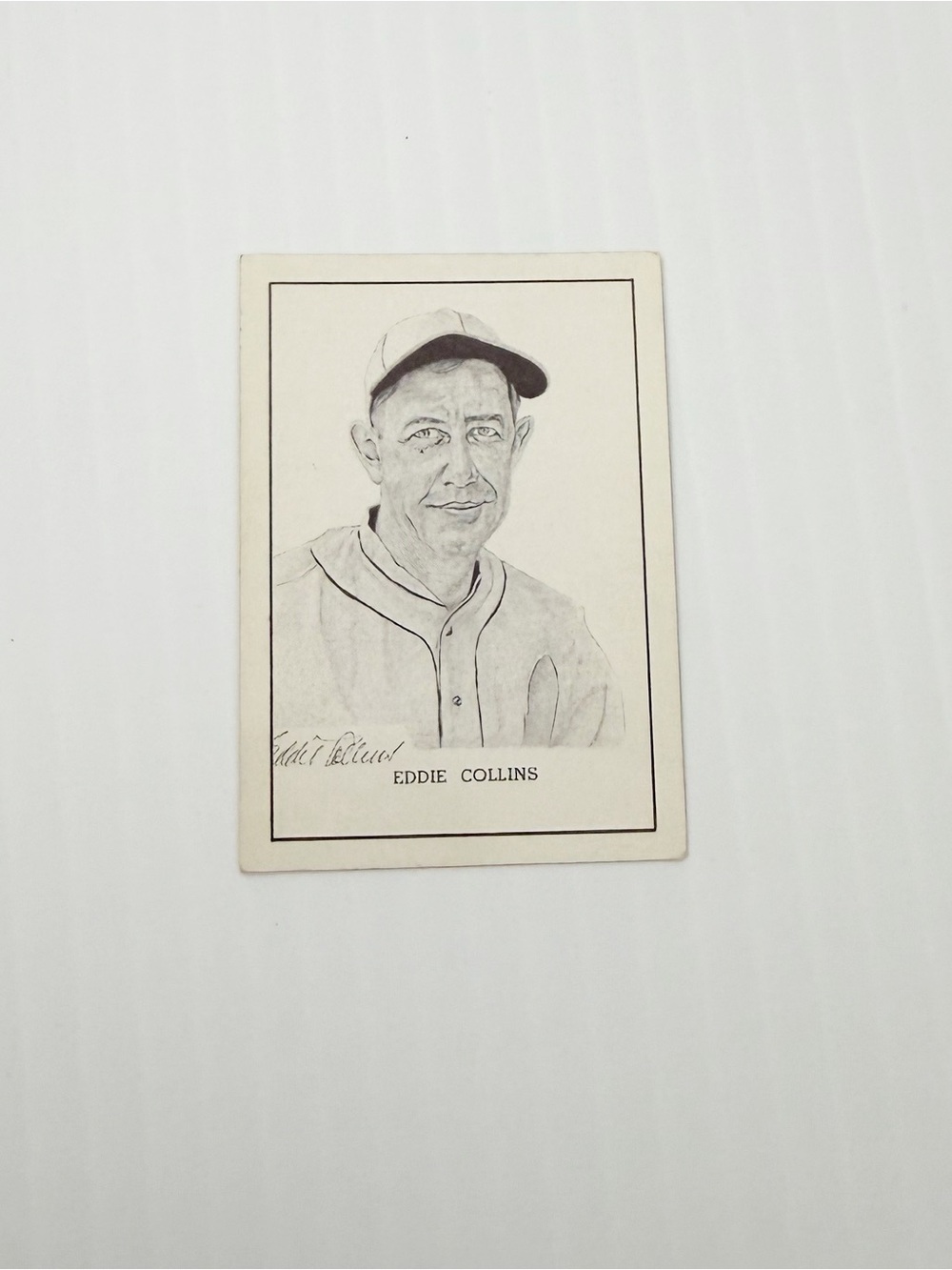 Vintage 1950 Callahan Hall of Fame Eddie Collins Baseball Trading Card